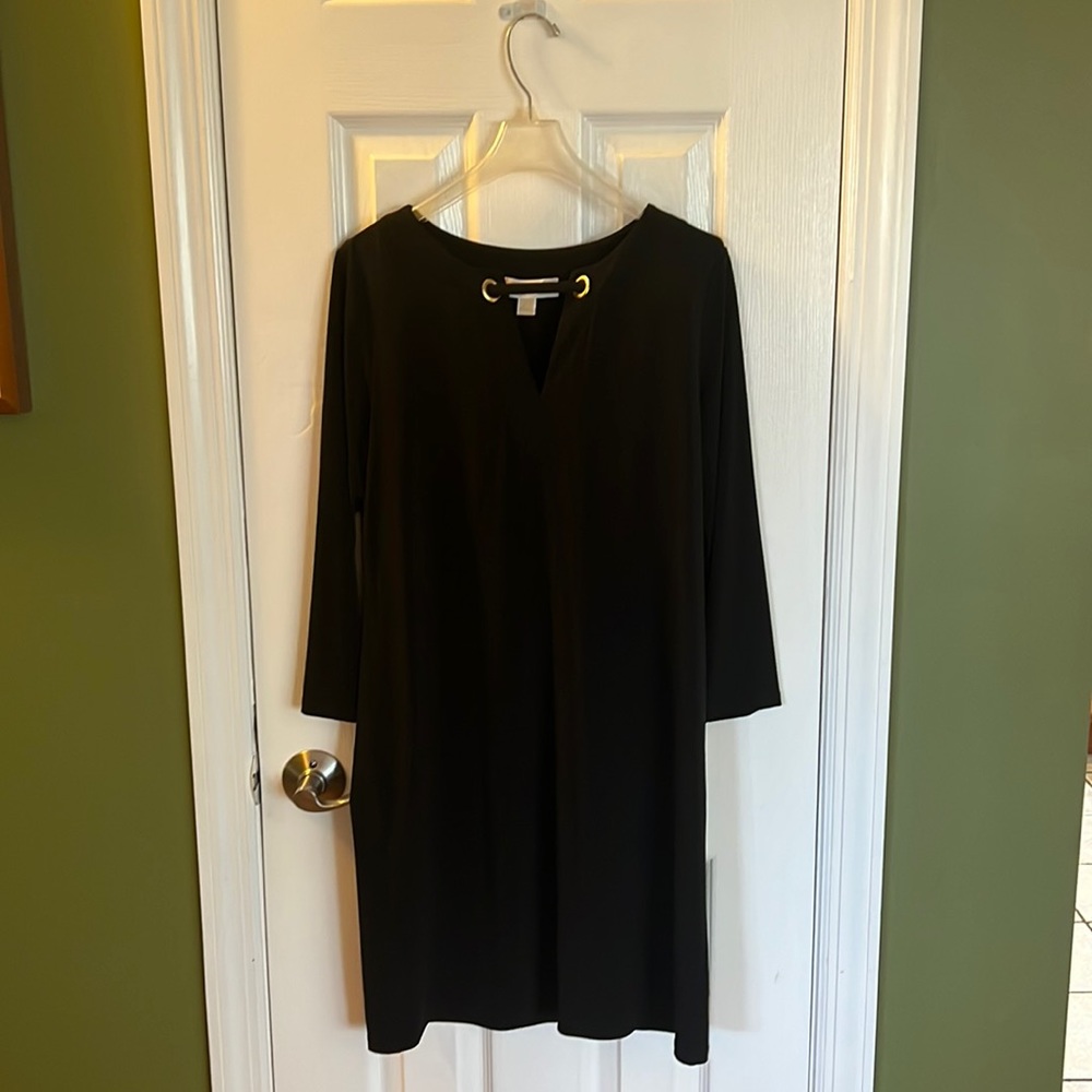 Michael Kors black mid-sleeve dress